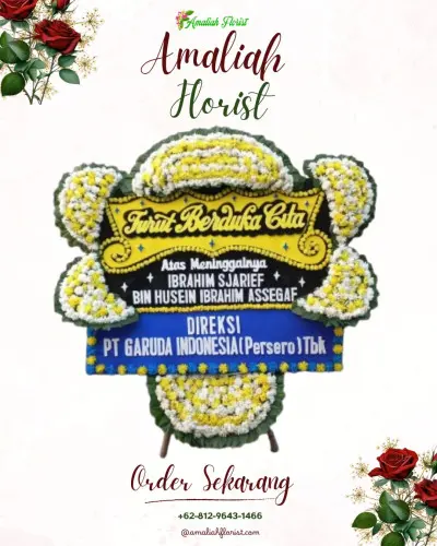 Papan Bunga Duka di Barombong