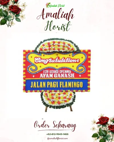 Bunga Papan Congratulation di Barombong